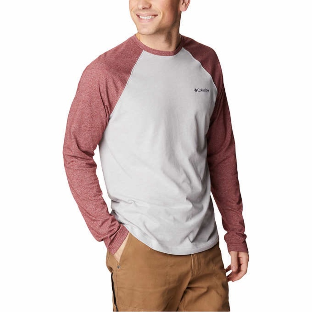NWT Columbia Men's Long Sleeve Raglan Tee